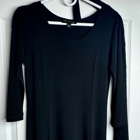 DN Design Black Fit & Flare Maxi Dress, size 4. - Picture 5 of 8